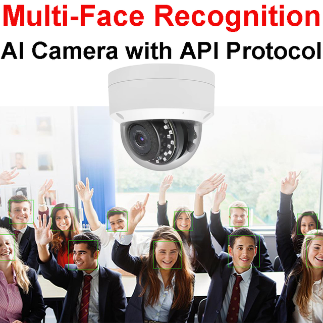 Advanced Face Recognition Security Camera 5MP IP CCTV with POE RTMP MQTT Webrtc SDK API Third Party Integration