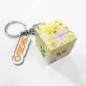 Nuovo Portachiavi Digitale in PVC Impermeabile con Stampa a Incisione, Tema KPOP Cartoon Stray Kids SKZ Mini per 's <span class=keywords><strong>Cube</strong></span> - Product Image 5