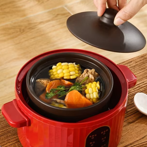 Mcdou Pentola Elettrica Silenziosa da 0,8L, Pentola in Ceramica Portatile per Stufati, Pentola Intelligente per Uova, Crema e Zuppe per Uso Domestico - Product Image 5