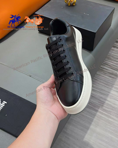 Amani 2025 Mode unisexe Tendance décontractée quotidienne Simple Versatile Cuir de vache Style sangle supérieure Chaussures de sport en cuir véritable - Product Image 5