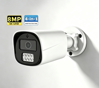 2MP 5MP 8MP Analog CVI TVI AHD Camera IR and Colorful Night Vision Bullet Camera Coaxial Audio CCTV 4K Security Camera
