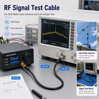 Câble coaxial RF SMA mâle vers BNC mâle RG58 50 Ohm pour adaptateur d'antenne radio SDR, test de signal, longueur personnalisée