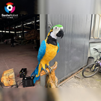 Modèle de perroquet oiseau animé personnalisé pour centres commerciaux parcs d'aventure maisons de jeux aéroports