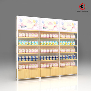 Exhibidor de Metal <span class=keywords><strong>Simple</strong></span> con Marco para Productos de Bebé, Tablero Publicitario, Vitrina, Mueble Inferior, Diseño de Accesorios de Pared para Tiendas - Product Image 2