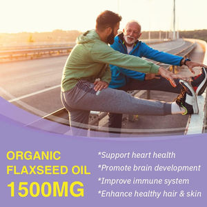 100% saf doğal Omega-3 keten tohumu yağı 500mg yumuşak jel kapsüller özel etiket OEM keten tohumu Linolenic asit hapları güzellik ürünü - Product Image 5