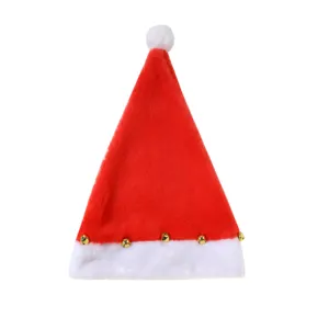 قبعة عيد الميلاد مع فساتين جميلة للأطفال قبعة عيد الميلاد الحمراء مع أجراس جميلة قبعة عيد الميلاد للرجال والنساء