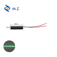 Module de diode laser vert compact mini D10mm 520nm 5mW 110 degrés avec pilote APC de qualité industrielle pour le positionnement