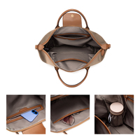 Sac pour ordinateur portable pour femme, sac fourre-tout pour ordinateur portable de 16 pouces avec sangle pour bagages, tissu imperméable, sac de voyage pour femmes, pour les trajets quotidiens et le bureau