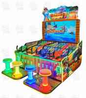 Machine de jeu de tir de pirate capitaine 4P à succès en vente | Machine de jeu de tir d'arcade pour enfants à vendre