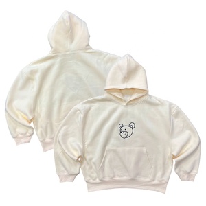 Oversized dikke hoodie met custom print, cropped hoodie van katoen met verborgen zakken - Product Image 1