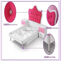 Ensemble de meubles de chambre à coucher de style moderne européen pour filles 2022, lit pour enfants avec armoire, en bois, pour appartement et école