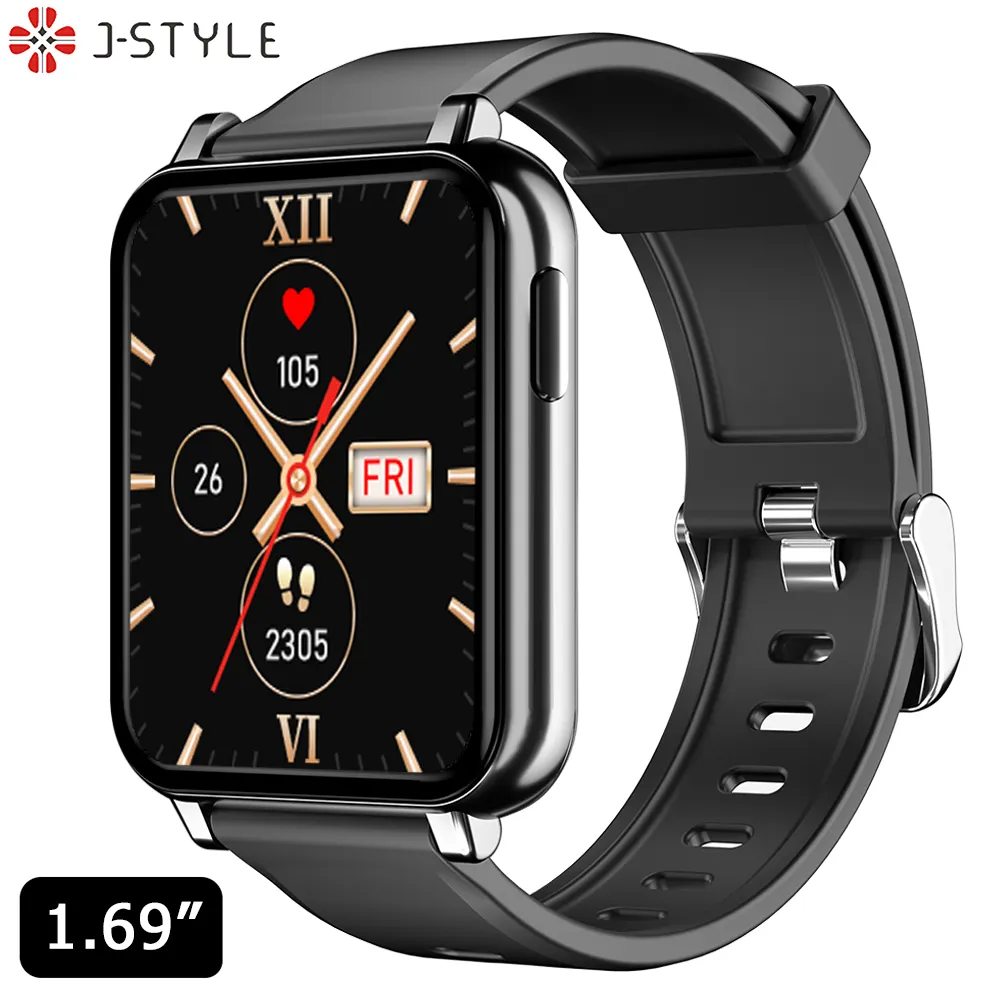 J-Style 2121 smart watch with air pods digital wrist watch for men watch set funda protectora smartwatch