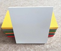 Panel Penyerap Suara Akustik Fiberglass Trapesium 1200mm, Papan Peredam Suara Gantung untuk Ruang Pameran Museum