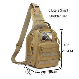 タクティカルスリングバックパックバッグパックモールシングルショルダーバックパッククロスボディバッグホルスター付き10リットル - Product Image 6