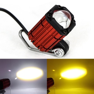 Phare LED bicolore pour moto 9-80V, projecteur externe, feux de brouillard et de conduite pour moto - Product Image 4