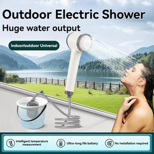 Portable Camping <strong>Shower</strong> <strong>Outdoor</strong> Type-C USB Rechargeable Electric <strong>Shower</strong> <strong>for</strong> Hiking Travel Car Washing Home Children Dog Bathing - Product Image 2