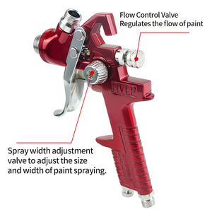 Buen precio Recomendado para <span class=keywords><strong>comprar</strong></span> la <span class=keywords><strong>PISTOLA</strong></span> <span class=keywords><strong>DE</strong></span> PULVERIZACIÓN neumática H827 Calibre <span class=keywords><strong>de</strong></span> boquilla <span class=keywords><strong>de</strong></span> color rojo en máquina <span class=keywords><strong>de</strong></span> pintura en aerosol <span class=keywords><strong>de</strong></span> 1,4 1,7mm - Product Image 5