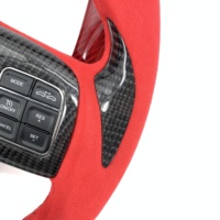Volant sport personnalisé en fibre de carbone véritable CCExcellent pour Dodge Charger Challenger SRT8 Jeep Grand Cherokee 2012-2014