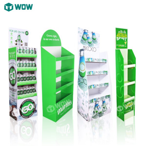 Tùy Chỉnh Có Thể Gập Lại Siêu Thị Bán Lẻ Các Tông Sóng Năng Lượng Uống Đồ Uống Đồ Uống Hiển Thị Kệ Tầng Đứng Có Thể Tái Chế - Product Image 1