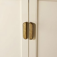 Poignées de porte d'armoire en alliage de zinc massif bronze, style nordique, poignées de tiroir antiques – Grande Vente