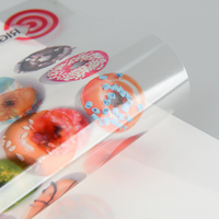 Autocollants adhésifs en vinyle transparent personnalisés pour impression jet d'encre
