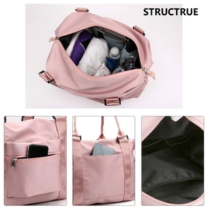 2024 nuove borse da palestra sportive in Nylon personalizzate YCH impermeabili per trascorrere la notte borse da viaggio per lo Yoga Fitness - Product Image 5