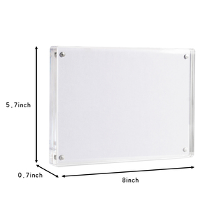 Bán buôn Chất lượng cao Acrylic hình ảnh khung rõ ràng hai mặt từ acrylic cong kính thăng hoa khoảng trống khung ảnh - Product Image 6