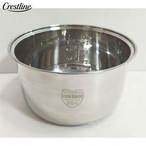 Olla Interior de Acero Inoxidable 304 de 2L con Repuestos de Aluminio para Olla Arrocera Universal de Uso Doméstico, Diseño Recto 2L U - Product Image 2