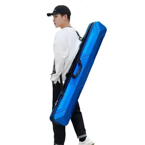 Resistente borsa portatile a guscio rigido per canna da pesca custodia impermeabile tracolla per attrezzatura da pesca