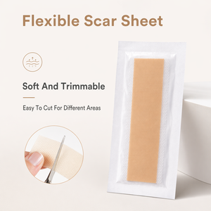 Bande de <span class=keywords><strong>gel</strong></span> en <span class=keywords><strong>silicone</strong></span> réutilisable à faible MOQ, hydratante, douce et confortable, pour la gestion des cicatrices de brûlures, mammaires et chéloïdes - Product Image 2