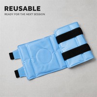 Compresse de gel réutilisable de classe médicale I de la marque HY pour la thérapie par le froid des genoux, avec sangles réglables pour soulager les douleurs musculaires
