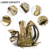 Grosir kustom Logo taktis pak penampung air tas ransel ransel dengan sistem MOLLE