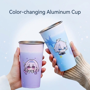 Vaso de Aluminio de 450 ml (15 oz) con Logotipo Personalizado, Cambia de Color con el Frío, Reutilizable, <span class=keywords><strong>para</strong></span> Camping, Fiestas y Cerveza - Product Image 1