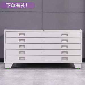 Archivador de 3 pisos con cerradura, cajonera de almacenamiento para oficina, para documentos, mapas y planos - Product Image 2