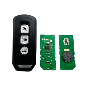 Control Remoto sin Llave para Motocicleta Honda Pcx <span class=keywords><strong>150</strong></span> Adv <span class=keywords><strong>150</strong></span> PCX160 Forza 350 NSS350 KOR-V02, 3 Botones, 433.92MHz, Chip ID47, Llave Plateada - Product Image 1