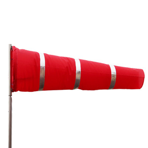 Trung Quốc windsock bán buôn yuexiang ngoài trời phản quang huỳnh quang màu đỏ trắng và màu cam trắng để đo hướng gió - Product Image 3