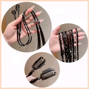 Alla moda dolce ragazza Cool extension per <span class=keywords><strong>capelli</strong></span> parrucca per <span class=keywords><strong>trecce</strong></span> con Clip dolce Cool per ragazze treccia di coda di cavallo primavera boxe <span class=keywords><strong>trecce</strong></span> <span class=keywords><strong>capelli</strong></span> - Product Image 5