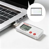 Registrador de Datos de Temperatura con Pantalla LCD de Alta Precisión, USB, Software OEM de Un Solo Uso, PDF-L, Cadena de Frío