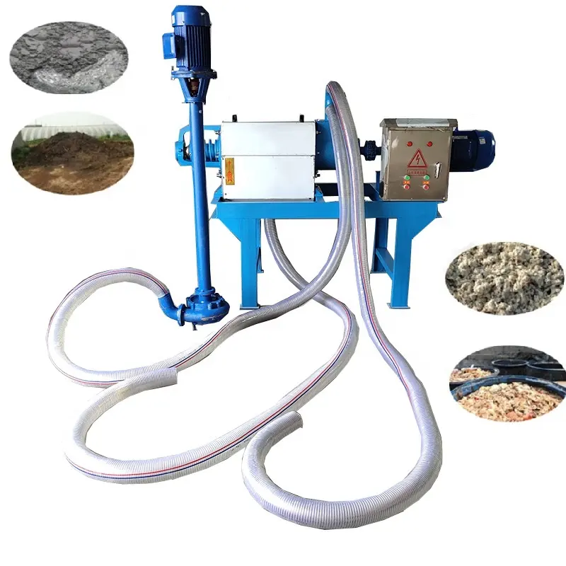 Máquina de tratamento de esgoto, separador de grãos de manure para tratamento de deshidratação