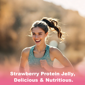 AegleWell Barritas de Gelatina de Proteína con Sabor a Fresa, Suplemento Dietético para la Recuperación Muscular y Apoyo Nutricional - Product Image 3