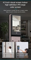 Serrure de porte intelligente 3D Face ID avec interphone vidéo à reconnaissance de veine palmaire, caméra WiFi Tuya, Cerradura Inteligente pour la maison et le bureau