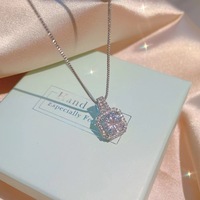 Parures de colliers et boucles d'oreilles en diamants américains de haute qualité, ensembles de bijoux tendance pour femme