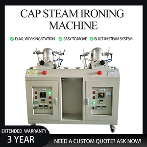 Machine à repasser les chapeaux de qualité commerciale, type vapeur, double tête avec mouvement flexible pour les petites et moyennes usines de chapeaux - Product Image 2