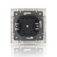 Enchufe de Pared de 16 A y 250 V, Integrado en Pared, Impermeable y a Prueba de Polvo, con Placa de Tierra PC 2P+E, para Baño/Cocina/Exterior