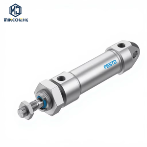 Compact Pneumatic Cylinder Stainless Steel Cylinder CRDSNU-25-40-P-A CRDSNU-25-25-P-A Double Acting Round Body - Product Image 1