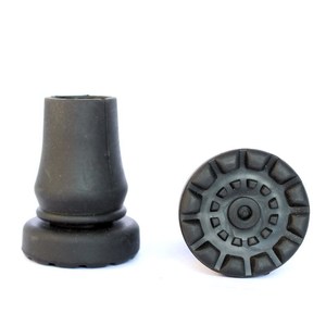 <b>Cane</b> Foot Pad Rubber 16mm Inner Diameter Anti Slip Base For Walking Stick Hiking Pole Replacement Parts - Product Image 1