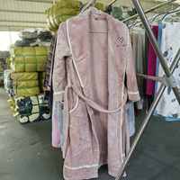 Pantalon de pyjama décontracté unisexe DH09, vêtements d'intérieur, manches longues, hiver, polaire corail, coton épais, vêtements d'occasion de haute qualité