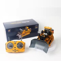 Coche de Control Remoto Profesional de 9 Canales, Tipo Bulldozer, para Acrobacias, 2.4G, Eléctrico, de Aleación, Modelo de Simulación