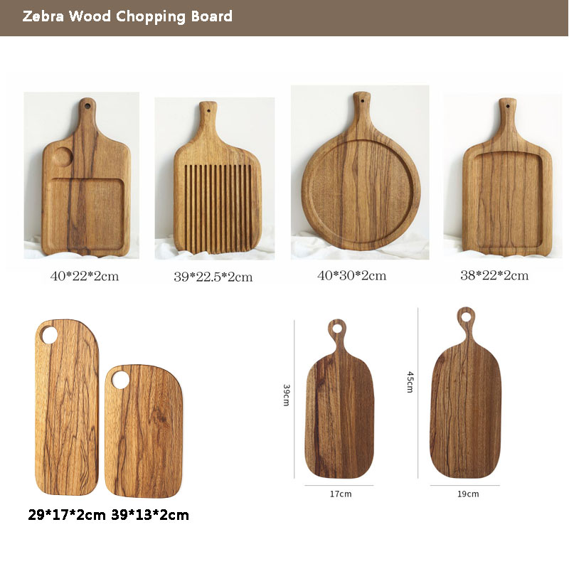 Planche à découper en bois zèbre