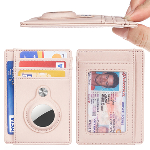 Portacarte <span class=keywords><strong>di</strong></span> <span class=keywords><strong>Credito</strong></span> JIANJI Personalizzato alla Moda con Blocco RFID, Sottile <span class=keywords><strong>e</strong></span> Minimalista, con Tasca Frontale per AirTag - Product Image 2